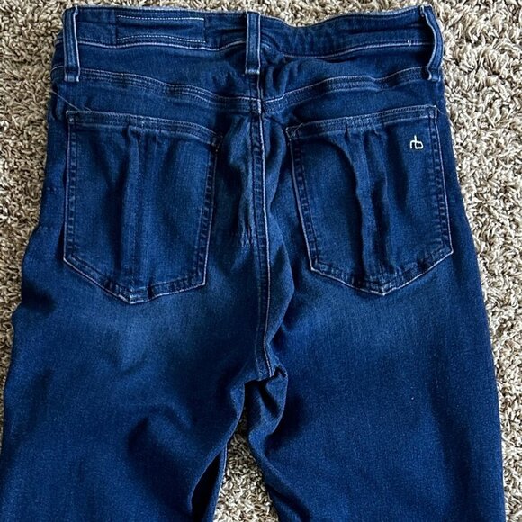 Rag & Bone Nina High Rise Ankle Skinny Jeans in Dark Wash Viola Size 28 - Picture 9 of 9